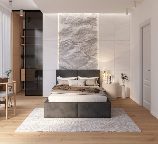 Łóżko tapicerowane FRESIA