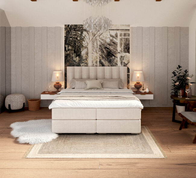 Łóżko kontynentalne LINCOLN